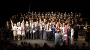Group photo of the Grand Prix winners, EU Commissioner Navracsics, Europa Nostra’s President Plácido Domingo and chairpersons of the Awards Juries. Photo: Álvaro Marín