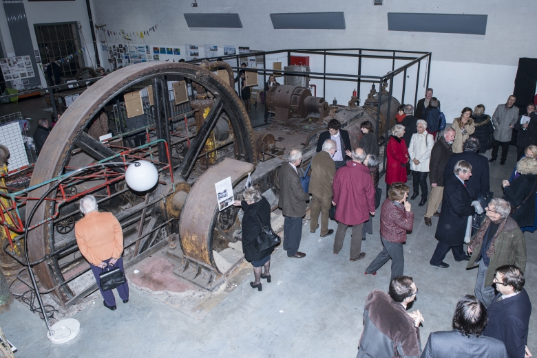 After the official ceremony, the 100 guests visited the impressive engine room of the former brewery. Photo: Gilles Durvaux