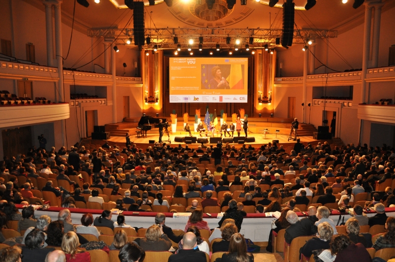 The Citizens’ Dialogue was followed by a concert which marked the 50th anniversary of Europa Nostra and celebrated the role of culture in the European project. Photo: Representation of the European Commission in Belgium