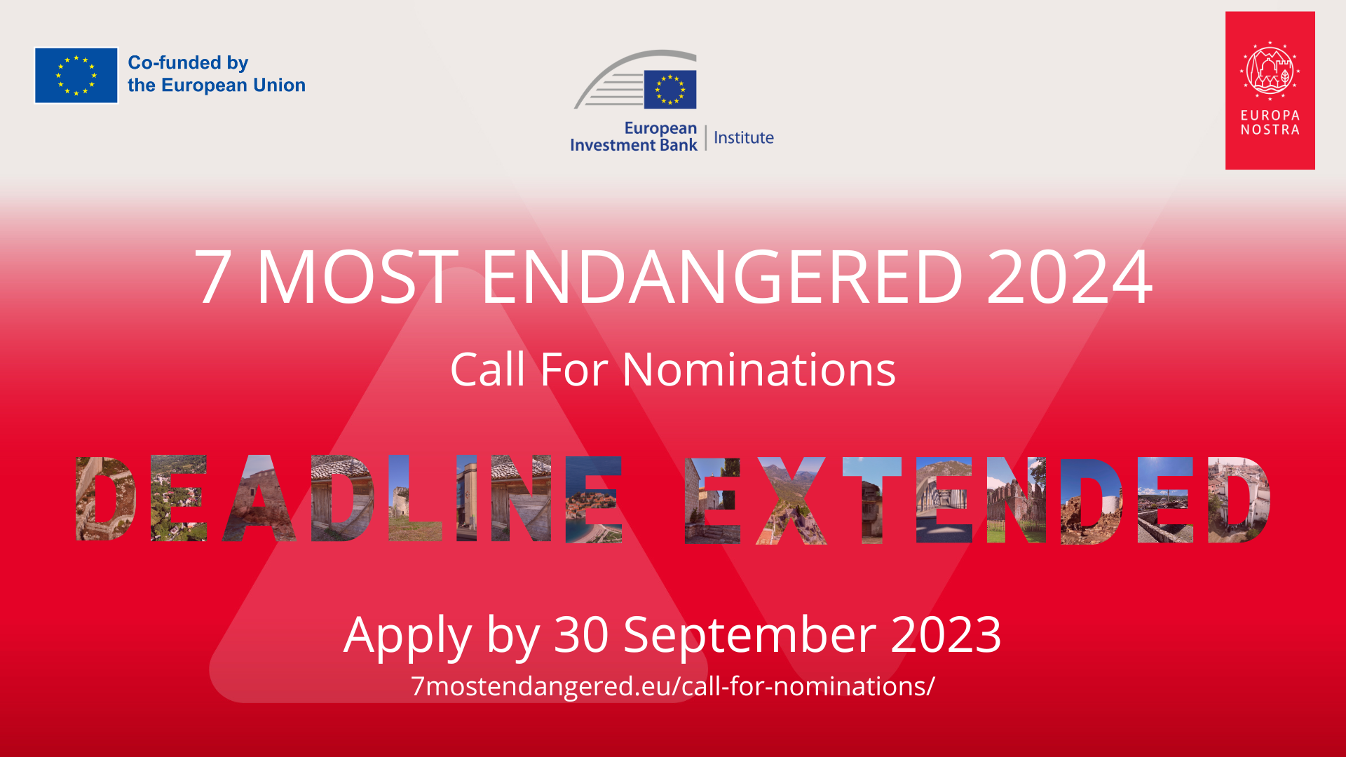 7 Most Endangered Programme 2024 Apply by 30 September 2023 Europa